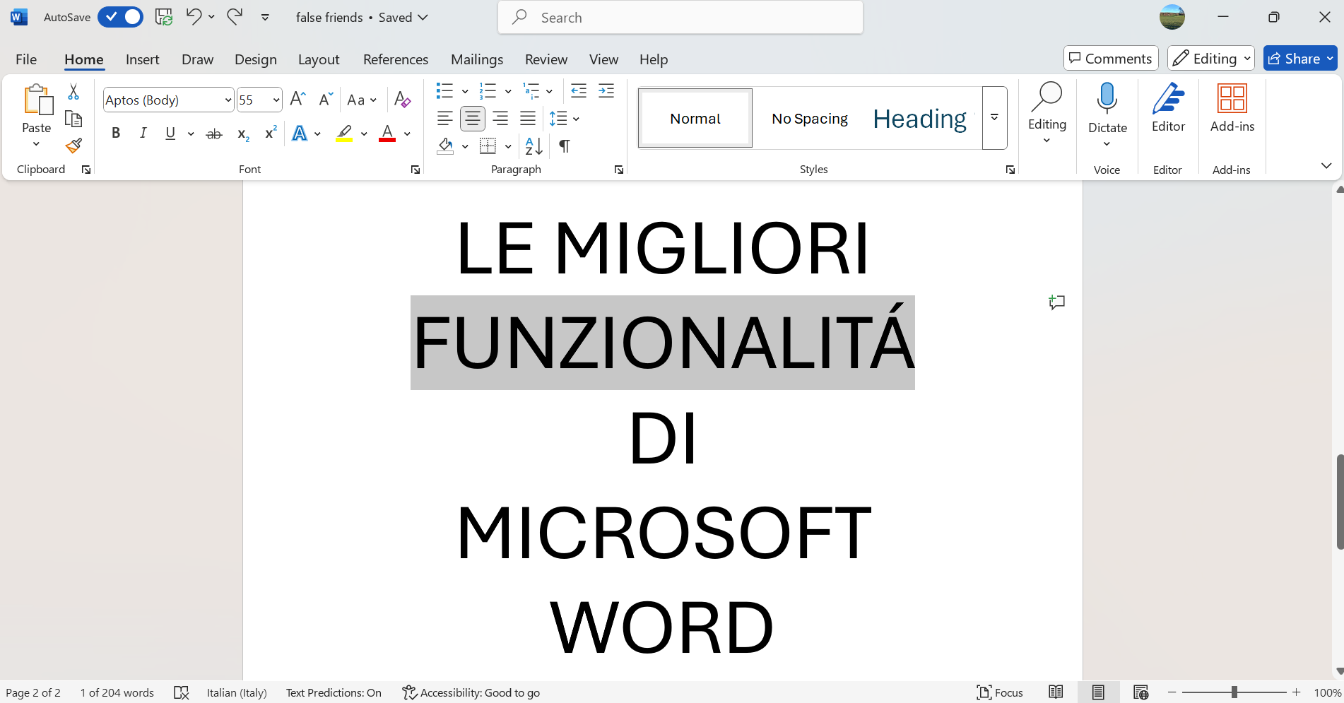Al momento stai visualizzando Microsoft Word per autori: le migliori funzionalità